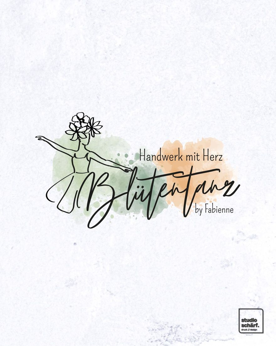 Logo-Design für Blütentanz – Handwerk mit Herz